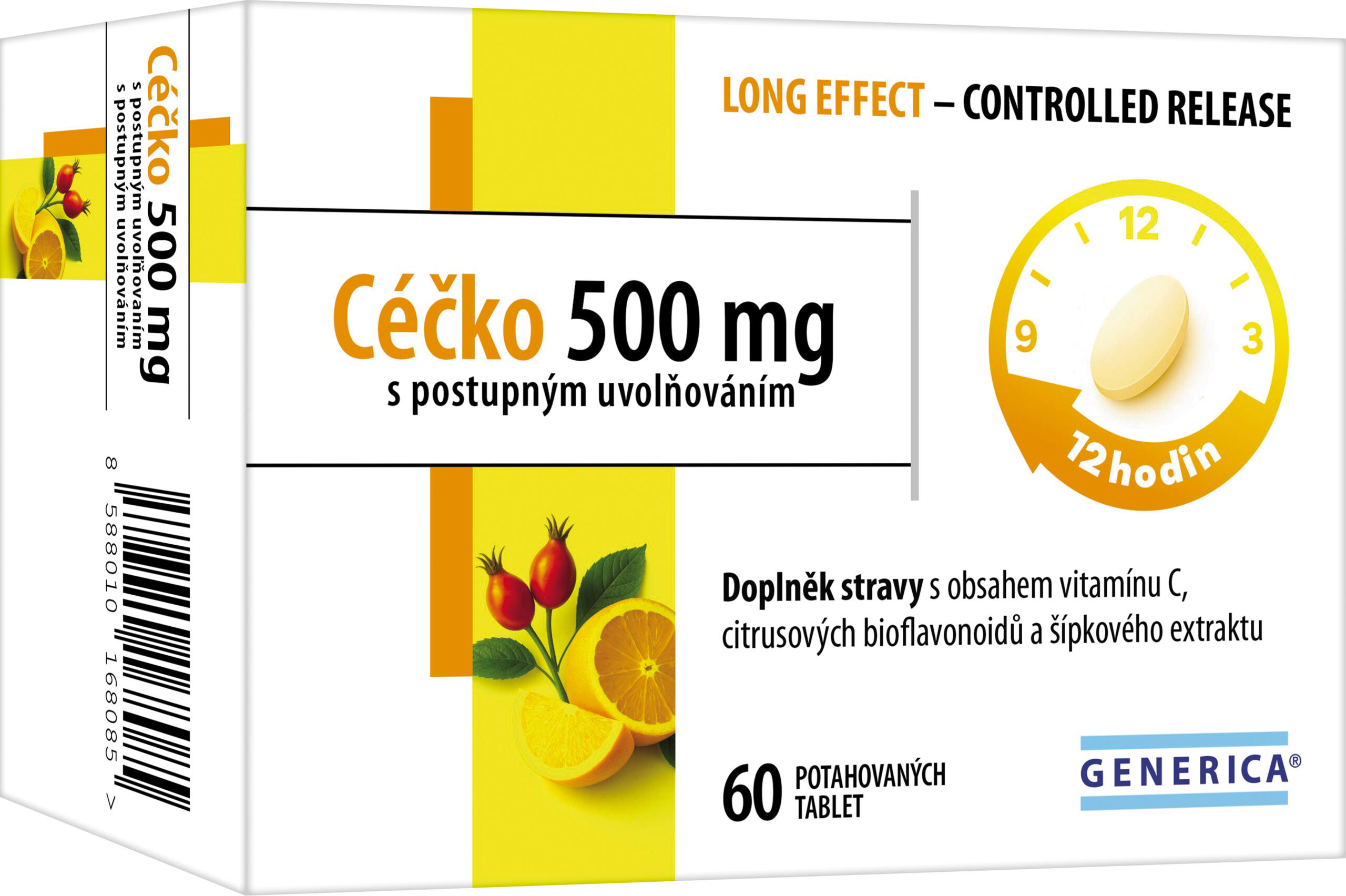 Céčko 500 mg s postupným uvolňováním, tbl. 60